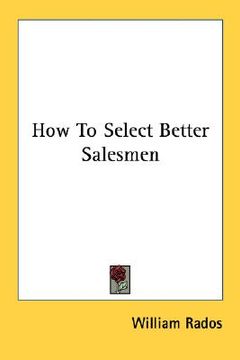 portada how to select better salesmen (in English)