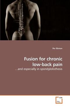 portada fusion for chronic low-back pain (en Inglés)