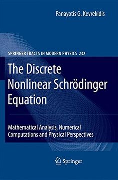portada the discrete nonlinear schrodinger equation: mathematical analysis, numerical computations and physical perspectives (en Inglés)