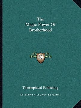 portada the magic power of brotherhood (en Inglés)