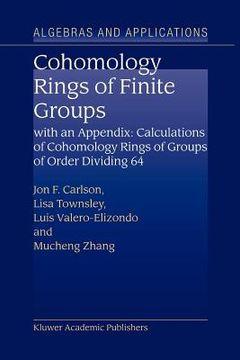 portada cohomology rings of finite groups: with an appendix: calculations of cohomology rings of groups of order dividing 64 (en Inglés)