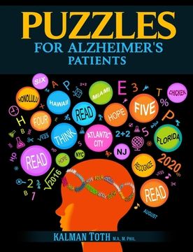 portada Puzzles for Alzheimer's Patients: Maintain Reading, Writing, Comprehension & Fine Motor Skills to Live a More Fulfilling Life (in English)