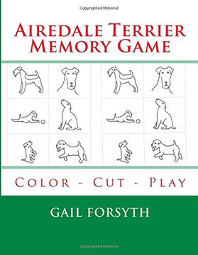 portada Airedale Terrier Memory Game: Color - Cut - Play