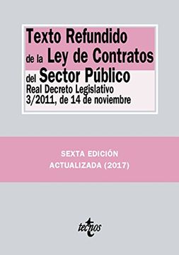 portada Texto Refundido de la Ley de Contratos del Sector Público: Real Decreto Legislativo 3/2011, de 14 de noviembre