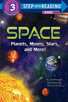 portada Space: Planets, Moons, Stars, and More! (Step Into Reading) (in English)