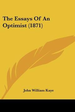 portada the essays of an optimist (1871) (en Inglés)