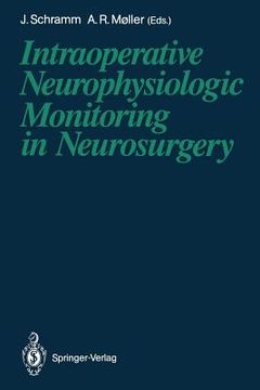 portada intraoperative neurophysiologic monitoring in neurosurgery (en Inglés)