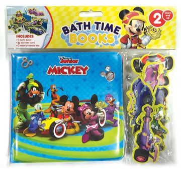 portada Disney Mickey Bath Time Books (Eva) (en Inglés)