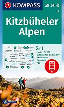 portada Kompass Wanderkarte 29 Kitzbüheler Alpen 1: 50. 000 (en Alemán)