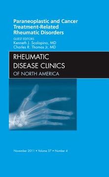 portada Paraneoplastic and Cancer Treatment-Related Rheumatic Disorders, an Issue of Rheumatic Disease Clinics: Volume 37-4