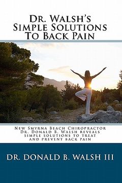 portada dr. walsh's simple solutions to back pain