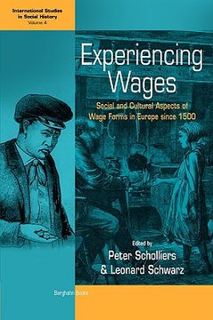 portada experiencing wages: social and cultural aspects of wage forms in europe since 1500 (in English)