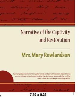 portada narrative of the captivity and restoration