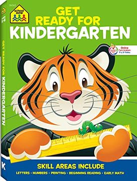 portada School Zone - get Ready for Kindergarten Workbook - 256 Pages, Ages 5 to 6, Alphabet, Abcs, Letters, Tracing, Printing, Numbers 0-20, Early Math, Shapes, Patterns, Comparing, and More (en Inglés)