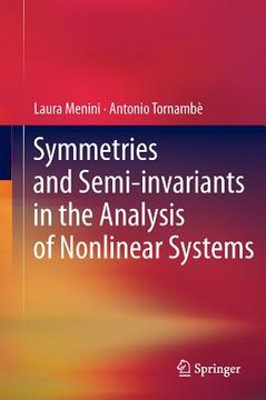 portada symmetries and semi-invariants in the analysis of nonlinear systems (en Inglés)