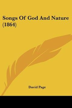 portada songs of god and nature (1864) (in English)