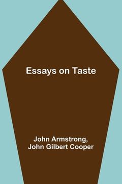 portada Essays on Taste (in English)