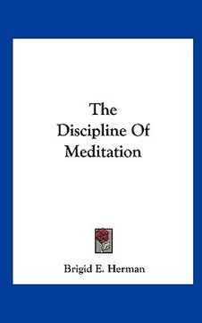 portada the discipline of meditation (in English)