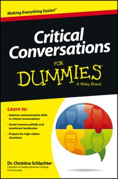 portada critical conversations for dummies (en Inglés)