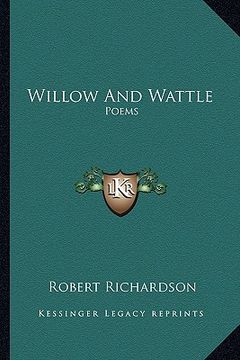 portada willow and wattle: poems