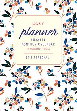 portada Posh: Planner Undated Monthly Pocket Planner Calendar (in English)