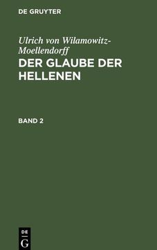 portada Der Glaube der Hellenen (en Alemán)