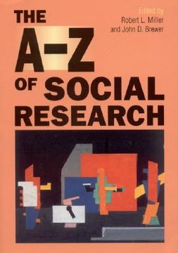 portada the a-z of social research: a dictionary of key social science research concepts (en Inglés)