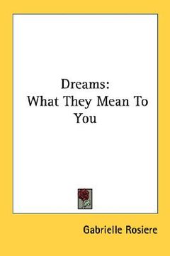 portada dreams: what they mean to you (in English)