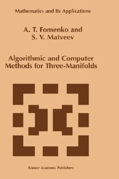 portada algorithmic and computer methods for three-manifolds (en Inglés)