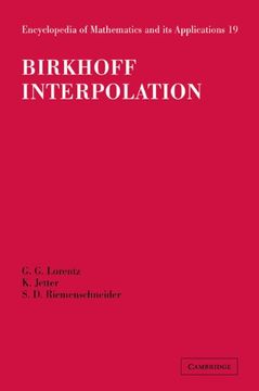 portada Birkhoff Interpolation (Encyclopedia of Mathematics and its Applications) (in English)