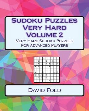 portada Sudoku Puzzles Very Hard Volume 2: Very Hard Sudoku Puzzles For Advanced Players