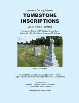 portada Lawrence County Missouri Tombstones Vol. 8 (en Inglés)