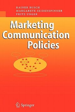 portada marketing communication policies (en Inglés)