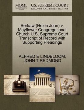 portada berkaw (helen joan) v. mayflower congregational church u.s. supreme court transcript of record with supporting pleadings (en Inglés)