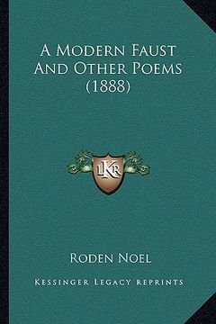 portada a modern faust and other poems (1888)