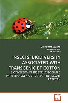 portada insects' biodiversity associated with transgenic bt cotton (en Inglés)