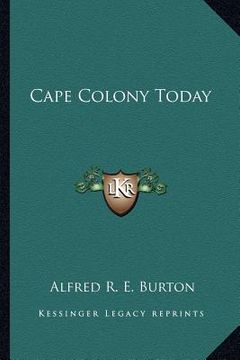 portada cape colony today (en Inglés)