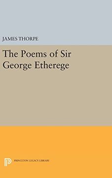 portada The Poems of sir George Etherege (Princeton Legacy Library) (en Inglés)