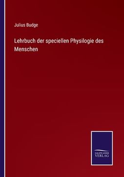portada Lehrbuch der speciellen Physilogie des Menschen (en Alemán)