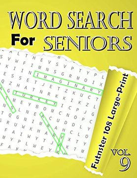 libro word search for seniors vol 9 funster 108 large print puzzles