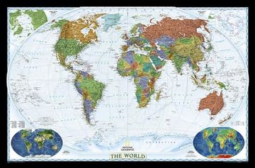 portada National Geographic World Wall map - Decorator (Enlarged: 73 x 48 in) (National Geographic Reference Map)