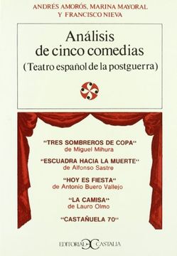 portada Anï¿½lisis de cinco comedias: Teatro espaï¿½ol de la postguerra (Literatura y sociedad) (in Spanish)