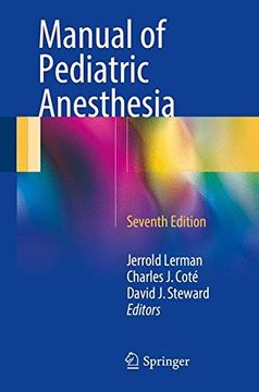 portada Manual of Pediatric Anesthesia (en Inglés)