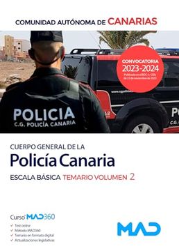 portada Cuerpo de la Policia Canaria Escala Basica: Temario (Vol. 2)