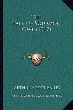 portada the tale of solomon owl (1917) (en Inglés)