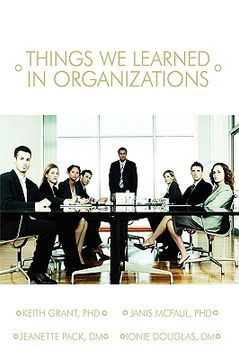 portada things we learned in organization (in English)