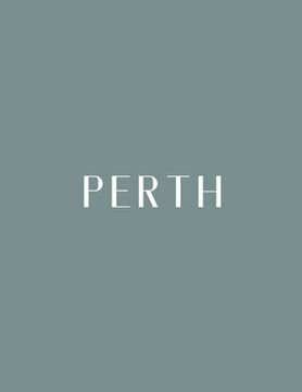 portada Perth: A Decorative Book │ Perfect for Stacking on Coffee Tables & Bookshelves │ Customized Interior Design & Hom (en Inglés)