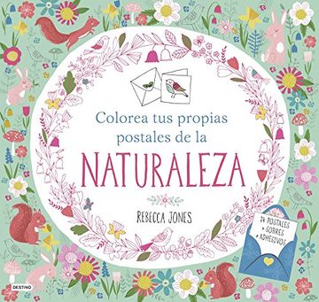 portada Colorea tus Propias Postales de la Naturaleza (in Spanish)