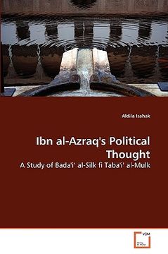 portada ibn al-azraq's political thought (en Inglés)