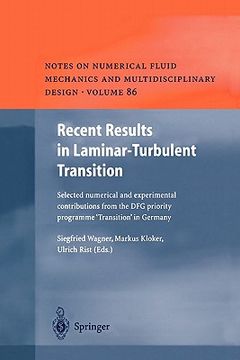 portada recent results in laminar-turbulent transition: selected numerical and experimental contributions from the dfg priority programme "transition" in germ